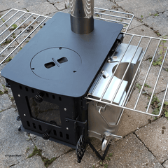 EGAN-MX2 Portable Camping Wood Stove System with 3.5L Hot Water Tank